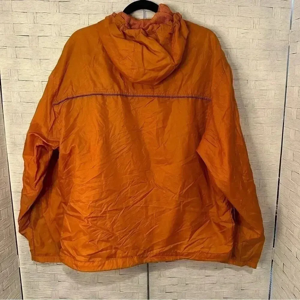 Eddie Bauer Orange Rust windbreaker Jacket Coat, Men’s size L